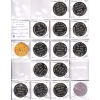 Image 2 : Collection of ST. Aubin Uniface or Same on Both Sides Black & Coloured Plastic Parking Tokens. 25pcs