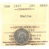 Image 1 : 10-cent 1937 ICCS SP66 Matte