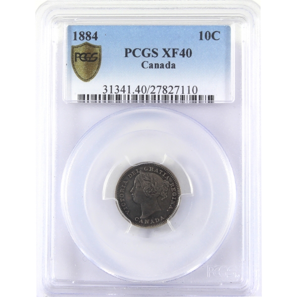10-cent 1884 PCGS EF40