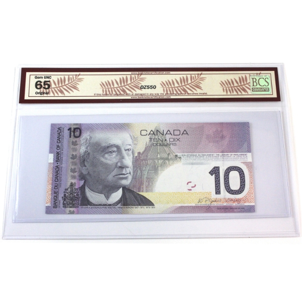 RADAR BC-68a-i-N1-ii 2005 $10 2 Digit RADAR BCS GEM UNC65 Original Printed in 2004 Jenkins-Dodge