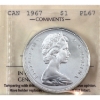 Image 1 : Silver $1 1967 ICCS PL67 Ultra  Heavy Cameo