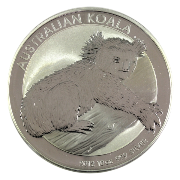10oz Australia 2012 $10 Koala .999 Fine Silver Coin (Tax Exempt)