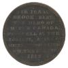 Image 2 : UC-5 1812 Sir Isaac Brock Token F-VF (Corrosion)