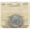 Image 1 : 25-cent 1900 ICCS EF40