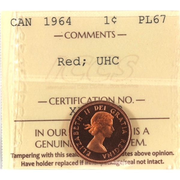 1-cent 1964 ICCS PL67 Red UHC