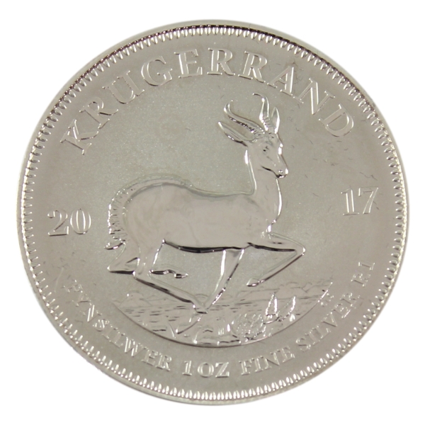 1oz South Africa 2017 Krugerrand .999 Fine Silver Coin (Tax Exempt)