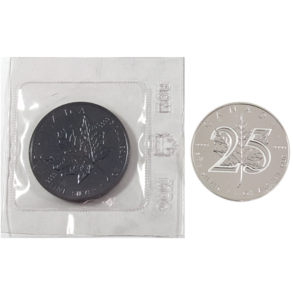 2x 1oz 1988 & 2013 $5 Silver Maple Leaf .9999 Fine Silver Coins. 2pcs. (Tax Exempt)