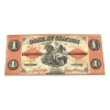 Image 3 : 125-12-06 1861 $1 Bank of Clifton Legacy Choice AU58 Brown Fully Engraved Date Check Letter A