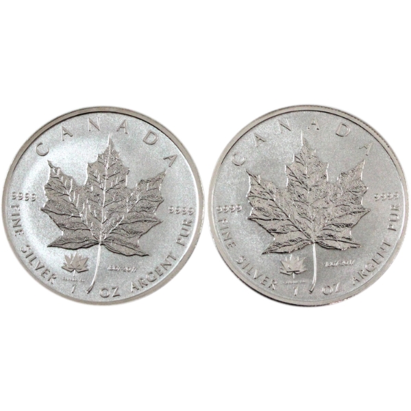 2x 1oz 2017 $5 Canada 150th Anniversary Privy Mark SML. 2pcs. (Tax Exempt)