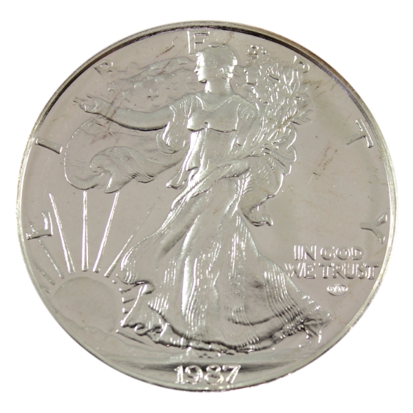 2oz North American Mint 1987 Silver Eagle Replica .999 Fine Silver Round (Tax Exempt)