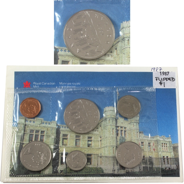 ERROR 1987 Proof Like Set w/ Flipped $1 