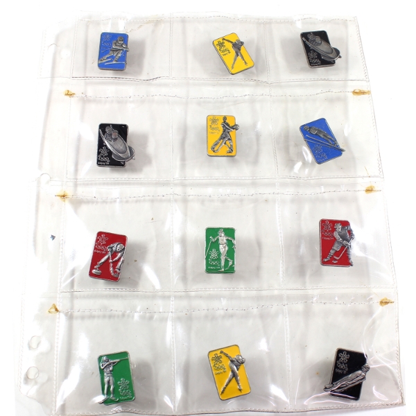 1988 Calgary Olympics Pin Set. 12pcs