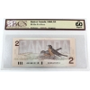 Image 1 : BC-55a 1986 $2 BCS UNC60 Original Crow-Bouey Changeover SN:AUG4613113