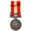 Image 2 : Canada c.1899 General Service Medal CLASP: Fenian Raid 1866, NAMED: Pte J. McGregor Elora R Co, 36mm