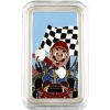 Image 1 : 1oz Mario Kart Flag Art Enameled .999 Fine Silver Bar (Tax Exempt)