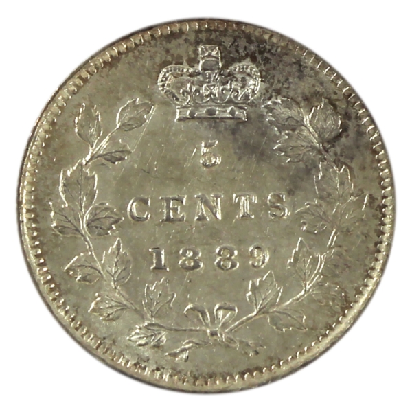 5-cent 1889 BU