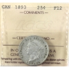 Image 1 : 25-cent 1893 ICCS F12