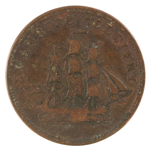 Great Britain N.D Ewanrigg Colliery A.W. Hillary Esq. Token Finlay #91 VF