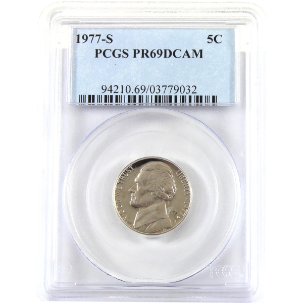 USA 1977S Jefferson Nickel PCGS PR69 DCAM
