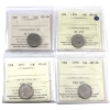 Image 1 : 10-cent 1975, 1976, 1977, & 1979 ICCS MS66. 4pcs.