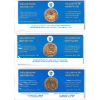 Image 6 : 1984 Commemorative Pope John Paul II's Visit to Canada 15 Medallion Set in Brown Binder