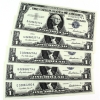 Image 1 : USA 1957 $1 Consecutive Silver Certificate Notes SN: G02860276-"80. 5pcs.