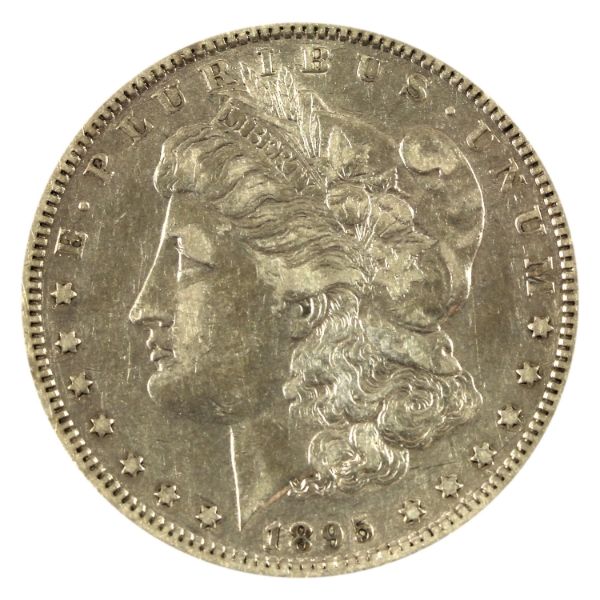 USA Silver 1895O Morgan Dollar VF-EF