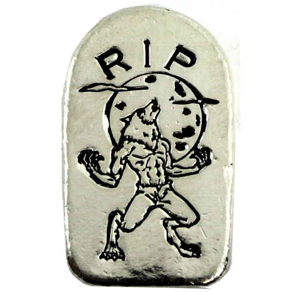 2oz Monarch Precious Metals - Werewolf Tombstone .999 Fine Silver 