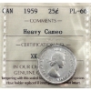 Image 1 : 25-cent 1959 ICCS PL66 Heavy Cameo