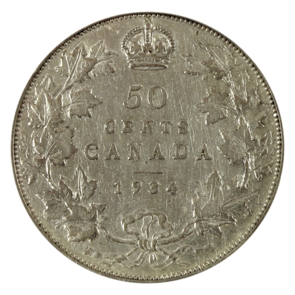 50-cent 1934 F-VF