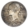 Image 1 : 1837-1897 Queen Victoria Diamond Jubilee Sterling Silver Medal Eimer#1817a 84.26g 55mm