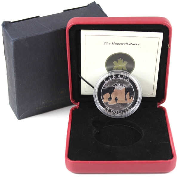 2024 $20 Natural Wonders - Hopewell Rocks 1oz .9999 Fine Silver Coin (Tax Exempt)