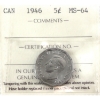Image 1 : 5-cent 1946 ICCS MS64