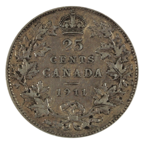 25-cent 1911 VF (Impaired)