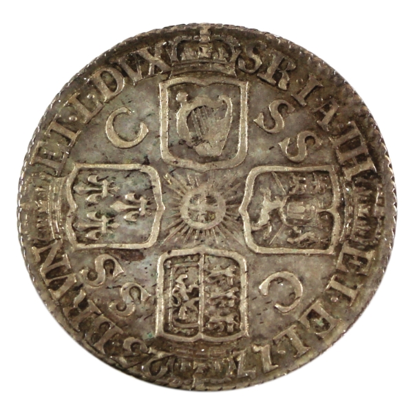 Great Britain Silver 1723 6 Pence EF