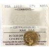 USA Gold 1913 $2.50 Quarter Eagle ICCS AU55 