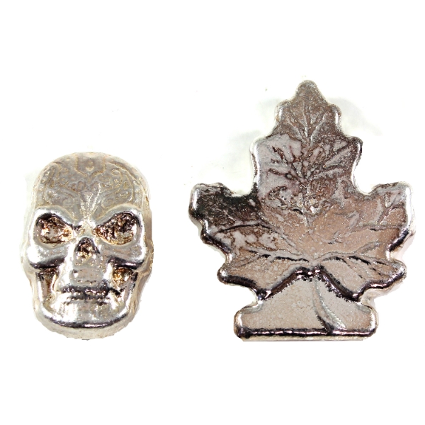 3oz Lot Total! 1 & 2oz Beaver Bullion .999 Fine Silver Art Bars. 2pcs. (Tax Exempt)