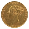 Image 1 : Great Britain Gold 1873 1/2 Sovereign EF (scratched)