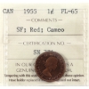 Image 2 : 1955 Proof Like Set ICCS PL64 to PL65 in 6-Pocket Sheet. 6pcs.