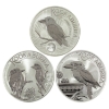 Image 1 : 3x 1oz Australia 2022, 2023 & 2025 $1 Kookaburra .9999 Fine Silver Coins. 3pcs (Tax Exempt)