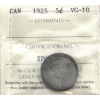 Image 1 : 5-cent 1925 ICCS VG10