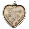 Image 1 : 1oz Heart Shaped "Especially For You" Rose Design .999 Fine Silver in Sterling Bezel (Tax Exempt)