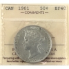 Image 1 : 50-cent 1901 ICCS EF40