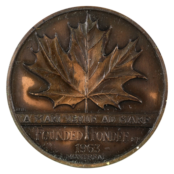 Chateau Ramezay 1963 Canadian Society of Medallic Arts Medal 1.98oz-Copper 50.5mm