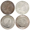 Image 1 : 3oz Lot Total! 4x 3/4oz 2015, 2016 & 2017 Howling Wolf .9999 Fine Silver Rounds. 4pcs. (Tax Exempt)