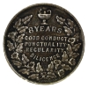 Image 2 : Toronto Public School Board 1889 8 Years of Attendance Medal 10g-Sterling Silver, 29mm