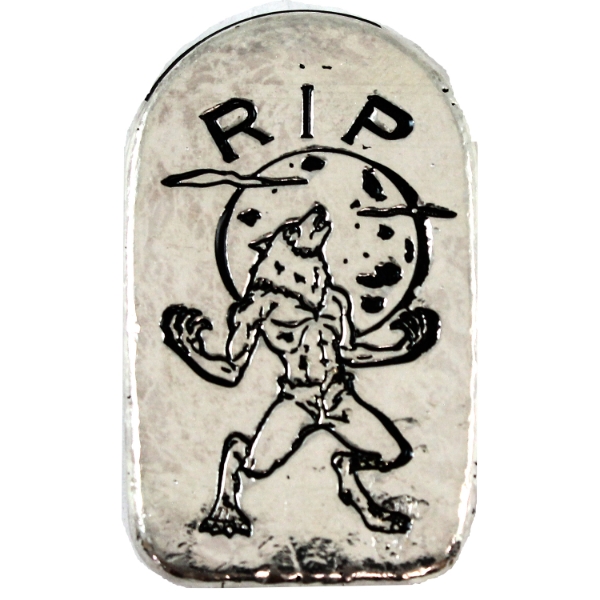 2oz Monarch Werewolf Tombstone .999 Silver Bar, Limited Mintage (Tax Exempt)