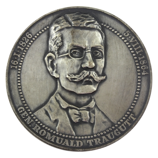 Poland 1993 Gen. Romuald Traugutt January Uprising 1863-1864 138g-Silver Plated Bronze, 70mm