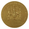 Image 2 : France 1934 400th Anniversary of Jacques Cartier Landing in Canada Medal 156g-Gold Plated Bronze