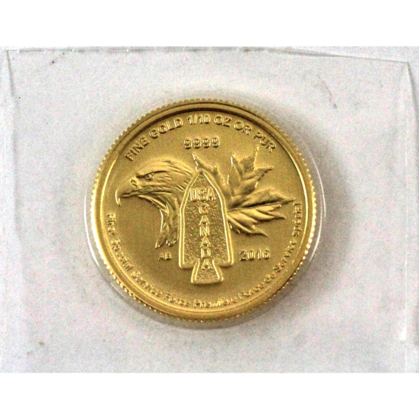 1/10oz 2016 $5 First Special Service Force .9999 Fine Gold Coin (Tax Exempt)